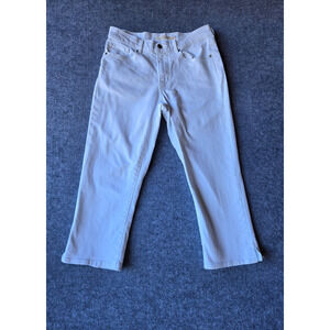 Levi's Jeans Women's White Classic Capri Jeans Size 27 White Measure 28 X 21
